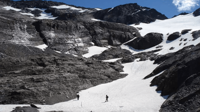 Hiking at Martial Glacier Hike on Martial Glacier, Ushuaia—snow, forest and city panoramas
